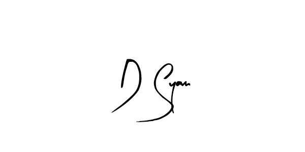 How to make D Syam name signature. Use Arty Signature style for creating short signs online. This is the latest handwritten sign. D Syam signature style 8 images and pictures png