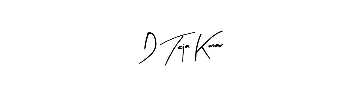 if you are searching for the best signature style for your name D Teja Kumar. so please give up your signature search. here we have designed multiple signature styles  using Arty Signature. D Teja Kumar signature style 8 images and pictures png