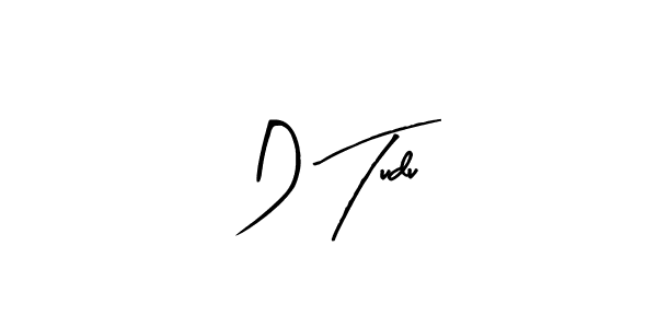 Create a beautiful signature design for name D Tudu. With this signature (Arty Signature) fonts, you can make a handwritten signature for free. D Tudu signature style 8 images and pictures png