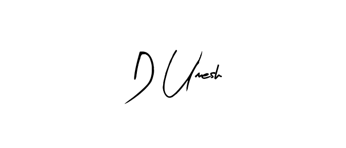 How to make D Umesh name signature. Use Arty Signature style for creating short signs online. This is the latest handwritten sign. D Umesh signature style 8 images and pictures png