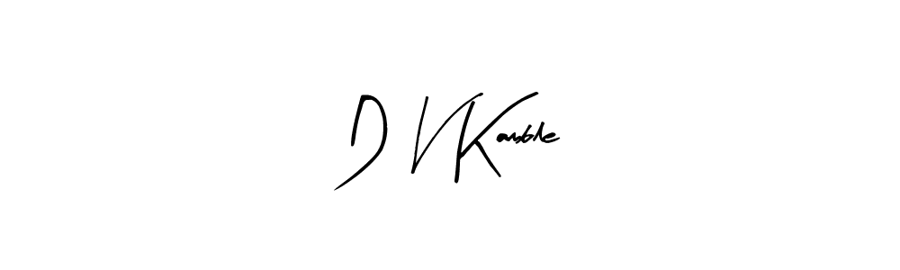 How to make D V Kamble name signature. Use Arty Signature style for creating short signs online. This is the latest handwritten sign. D V Kamble signature style 8 images and pictures png