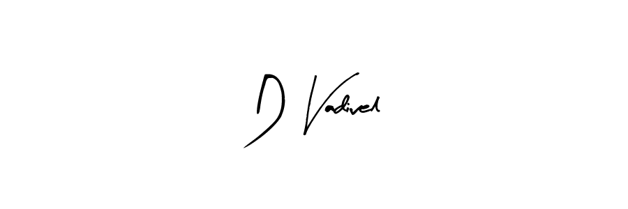 Also we have D Vadivel name is the best signature style. Create professional handwritten signature collection using Arty Signature autograph style. D Vadivel signature style 8 images and pictures png