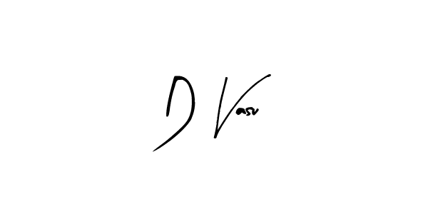 Arty Signature is a professional signature style that is perfect for those who want to add a touch of class to their signature. It is also a great choice for those who want to make their signature more unique. Get D Vasu name to fancy signature for free. D Vasu signature style 8 images and pictures png