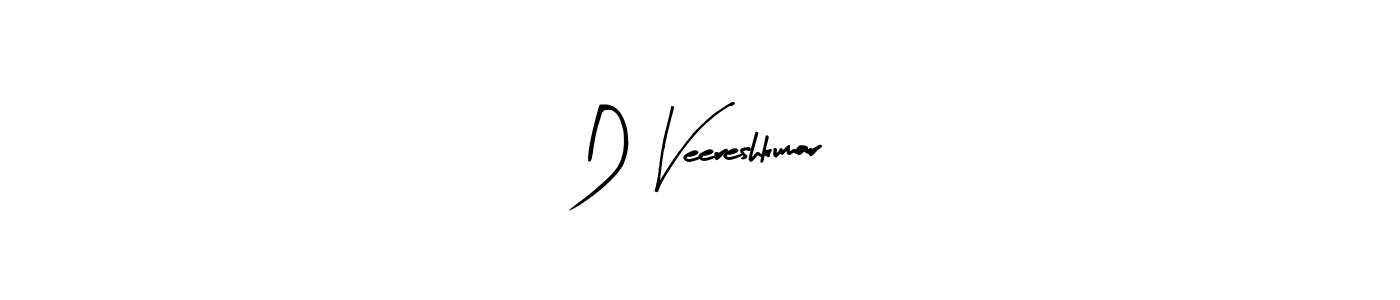 How to make D Veereshkumar signature? Arty Signature is a professional autograph style. Create handwritten signature for D Veereshkumar name. D Veereshkumar signature style 8 images and pictures png