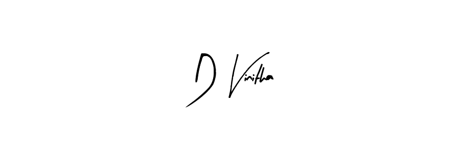 How to make D Vinitha signature? Arty Signature is a professional autograph style. Create handwritten signature for D Vinitha name. D Vinitha signature style 8 images and pictures png