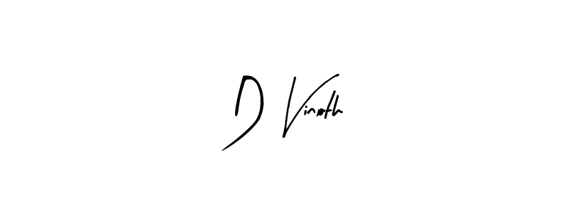 How to make D Vinoth signature? Arty Signature is a professional autograph style. Create handwritten signature for D Vinoth name. D Vinoth signature style 8 images and pictures png