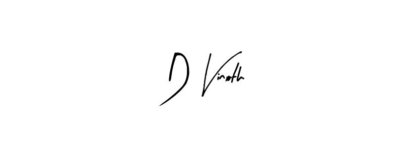 How to make D Vinoth signature? Arty Signature is a professional autograph style. Create handwritten signature for D Vinoth name. D Vinoth signature style 8 images and pictures png