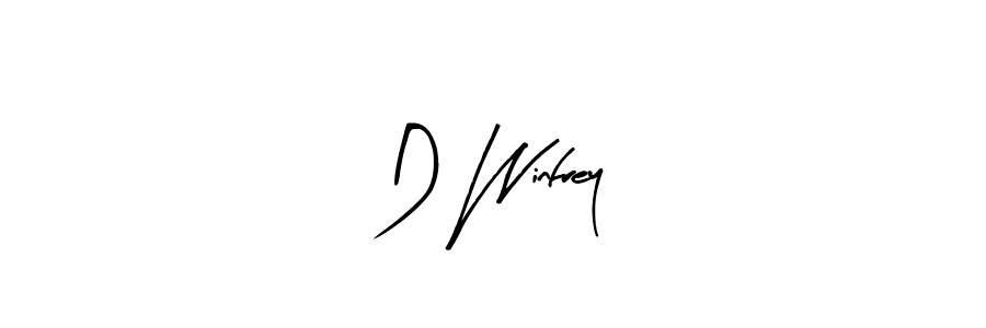 Make a beautiful signature design for name D Winfrey. With this signature (Arty Signature) style, you can create a handwritten signature for free. D Winfrey signature style 8 images and pictures png