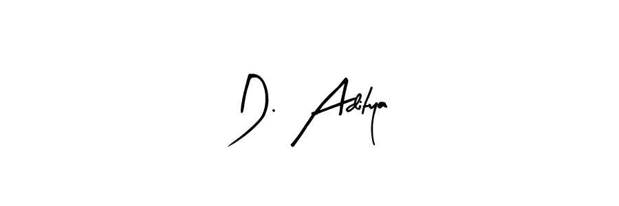 The best way (Arty Signature) to make a short signature is to pick only two or three words in your name. The name D. Aditya include a total of six letters. For converting this name. D. Aditya signature style 8 images and pictures png