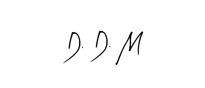 Make a beautiful signature design for name D. D. M. With this signature (Arty Signature) style, you can create a handwritten signature for free. D. D. M signature style 8 images and pictures png