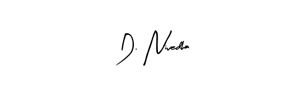 Use a signature maker to create a handwritten signature online. With this signature software, you can design (Arty Signature) your own signature for name D. Nivedha. D. Nivedha signature style 8 images and pictures png