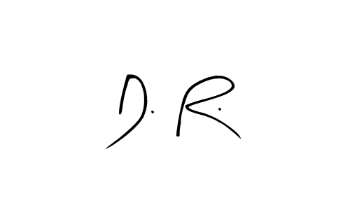 The best way (Arty Signature) to make a short signature is to pick only two or three words in your name. The name D. R. include a total of six letters. For converting this name. D. R. signature style 8 images and pictures png