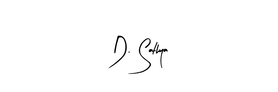 You should practise on your own different ways (Arty Signature) to write your name (D. Sathya) in signature. don't let someone else do it for you. D. Sathya signature style 8 images and pictures png