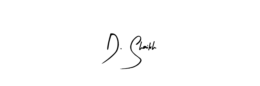 The best way (Arty Signature) to make a short signature is to pick only two or three words in your name. The name D. Shaikh include a total of six letters. For converting this name. D. Shaikh signature style 8 images and pictures png