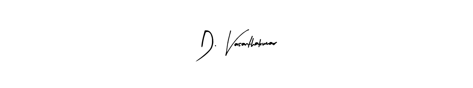 Similarly Arty Signature is the best handwritten signature design. Signature creator online .You can use it as an online autograph creator for name D. Vasanthakumar. D. Vasanthakumar signature style 8 images and pictures png