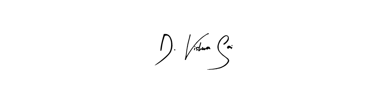 Create a beautiful signature design for name D. Vishwa Sai. With this signature (Arty Signature) fonts, you can make a handwritten signature for free. D. Vishwa Sai signature style 8 images and pictures png