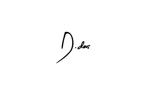 Make a beautiful signature design for name D.das. With this signature (Arty Signature) style, you can create a handwritten signature for free. D.das signature style 8 images and pictures png