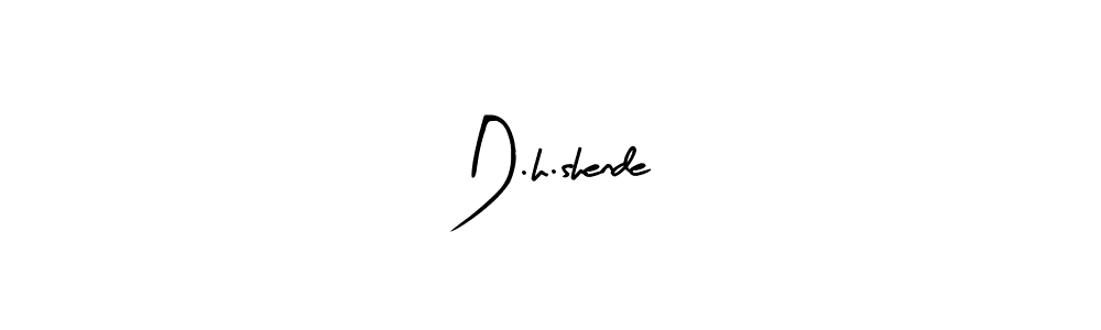 Make a beautiful signature design for name D.h.shende. Use this online signature maker to create a handwritten signature for free. D.h.shende signature style 8 images and pictures png