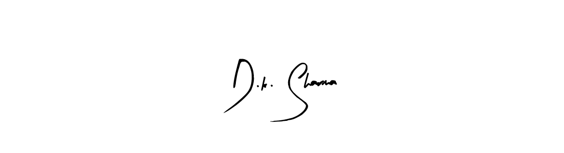 The best way (Arty Signature) to make a short signature is to pick only two or three words in your name. The name D.k. Sharma include a total of six letters. For converting this name. D.k. Sharma signature style 8 images and pictures png