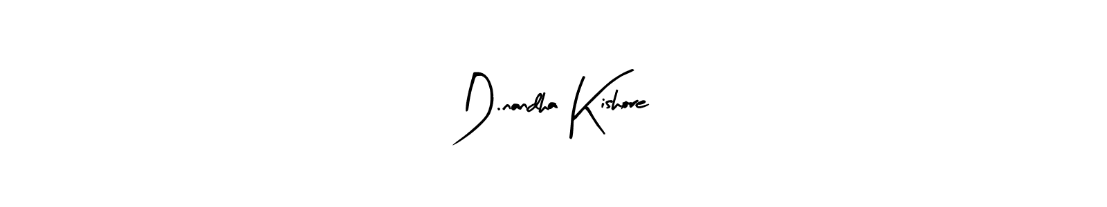 The best way (Arty Signature) to make a short signature is to pick only two or three words in your name. The name D.nandha Kishore include a total of six letters. For converting this name. D.nandha Kishore signature style 8 images and pictures png