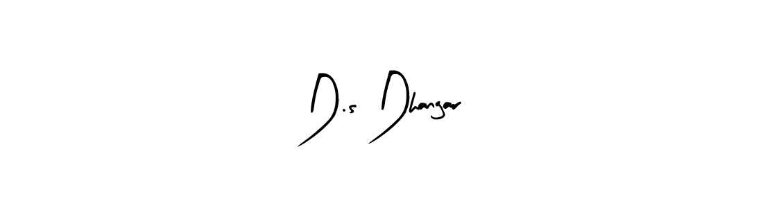 Similarly Arty Signature is the best handwritten signature design. Signature creator online .You can use it as an online autograph creator for name D.s Dhangar. D.s Dhangar signature style 8 images and pictures png