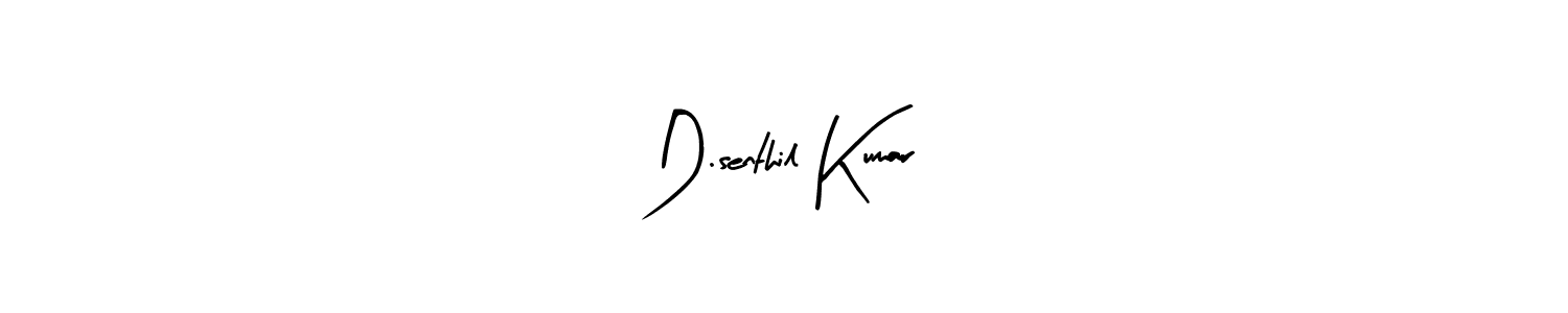 Design your own signature with our free online signature maker. With this signature software, you can create a handwritten (Arty Signature) signature for name D.senthil Kumar. D.senthil Kumar signature style 8 images and pictures png