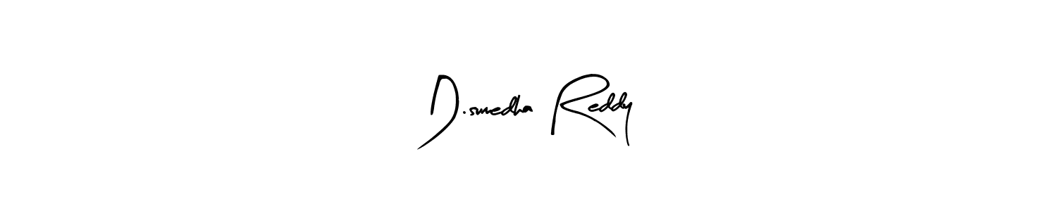 Create a beautiful signature design for name D.sumedha Reddy. With this signature (Arty Signature) fonts, you can make a handwritten signature for free. D.sumedha Reddy signature style 8 images and pictures png