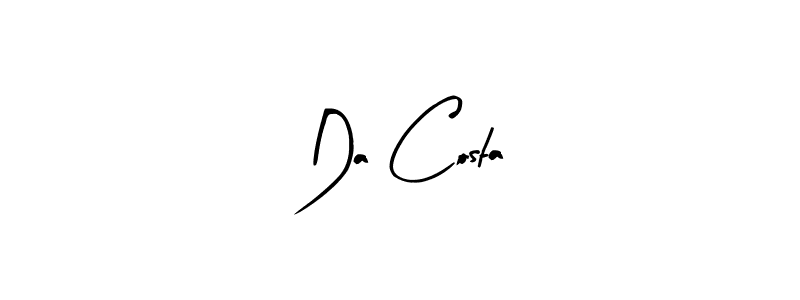 Make a beautiful signature design for name Da Costa. With this signature (Arty Signature) style, you can create a handwritten signature for free. Da Costa signature style 8 images and pictures png
