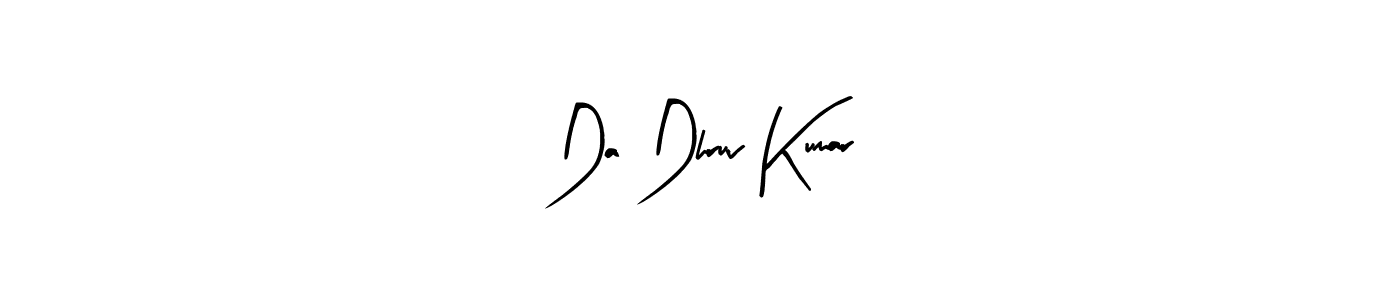 Also You can easily find your signature by using the search form. We will create Da Dhruv Kumar name handwritten signature images for you free of cost using Arty Signature sign style. Da Dhruv Kumar signature style 8 images and pictures png