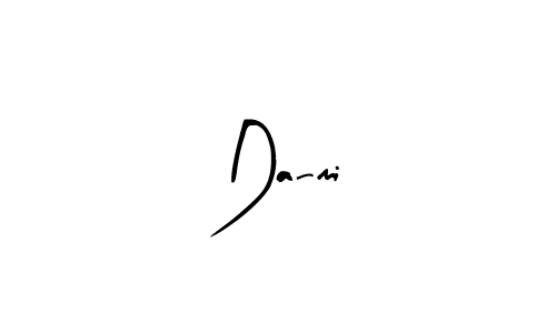 You should practise on your own different ways (Arty Signature) to write your name (Da-mi) in signature. don't let someone else do it for you. Da-mi signature style 8 images and pictures png