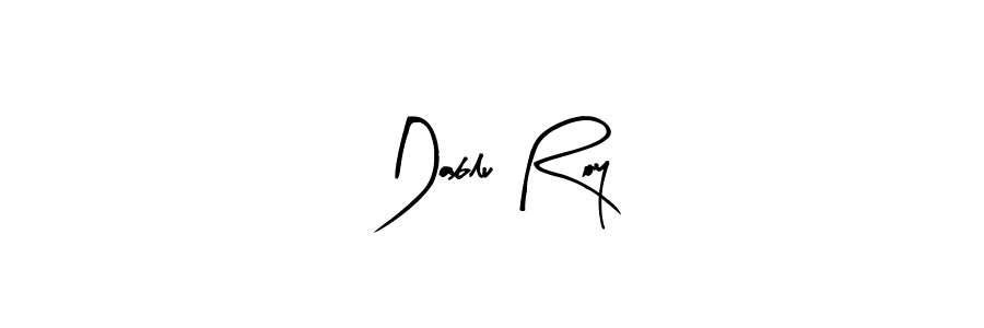 Use a signature maker to create a handwritten signature online. With this signature software, you can design (Arty Signature) your own signature for name Dablu Roy. Dablu Roy signature style 8 images and pictures png