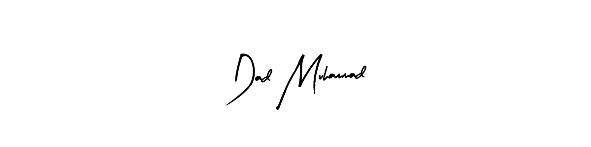 Use a signature maker to create a handwritten signature online. With this signature software, you can design (Arty Signature) your own signature for name Dad Muhammad. Dad Muhammad signature style 8 images and pictures png