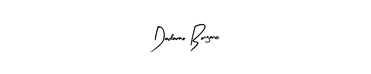 Arty Signature is a professional signature style that is perfect for those who want to add a touch of class to their signature. It is also a great choice for those who want to make their signature more unique. Get Dadarao Bongane name to fancy signature for free. Dadarao Bongane signature style 8 images and pictures png