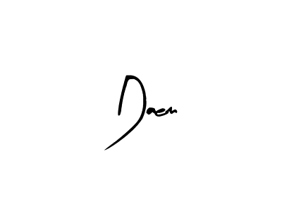 Daem stylish signature style. Best Handwritten Sign (Arty Signature) for my name. Handwritten Signature Collection Ideas for my name Daem. Daem signature style 8 images and pictures png