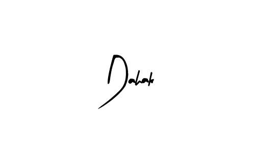 Design your own signature with our free online signature maker. With this signature software, you can create a handwritten (Arty Signature) signature for name Dahak. Dahak signature style 8 images and pictures png