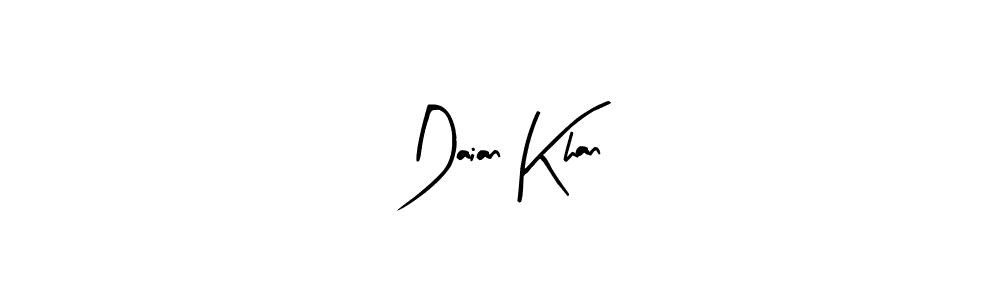 Make a beautiful signature design for name Daian Khan. With this signature (Arty Signature) style, you can create a handwritten signature for free. Daian Khan signature style 8 images and pictures png