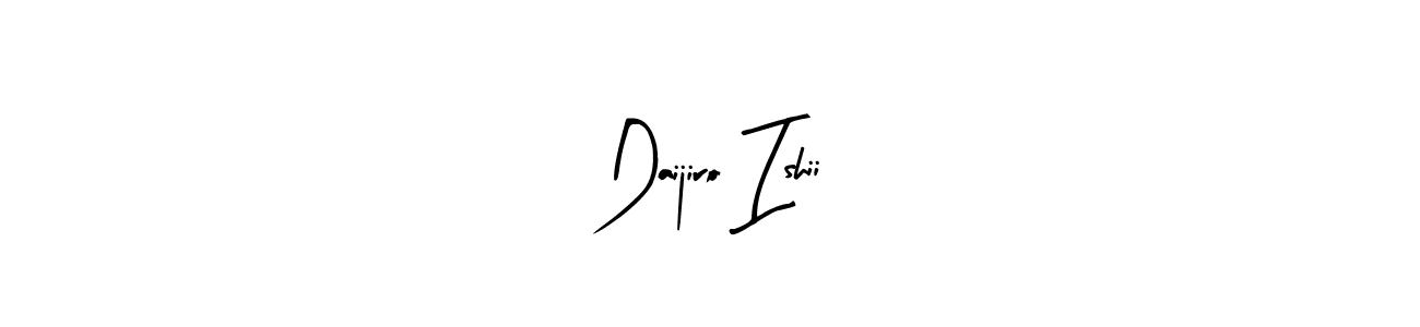 How to make Daijiro Ishii name signature. Use Arty Signature style for creating short signs online. This is the latest handwritten sign. Daijiro Ishii signature style 8 images and pictures png