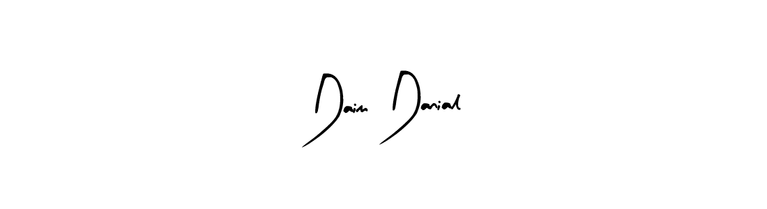 This is the best signature style for the Daim Danial name. Also you like these signature font (Arty Signature). Mix name signature. Daim Danial signature style 8 images and pictures png