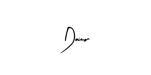 Create a beautiful signature design for name Daimon. With this signature (Arty Signature) fonts, you can make a handwritten signature for free. Daimon signature style 8 images and pictures png