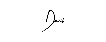 The best way (Arty Signature) to make a short signature is to pick only two or three words in your name. For converting this name Dainik. Dainik signature style 8 images and pictures png