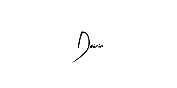 The best way (Arty Signature) to make a short signature is to pick only two or three words in your name. The name Dainin include a total of six letters. For converting this name. Dainin signature style 8 images and pictures png