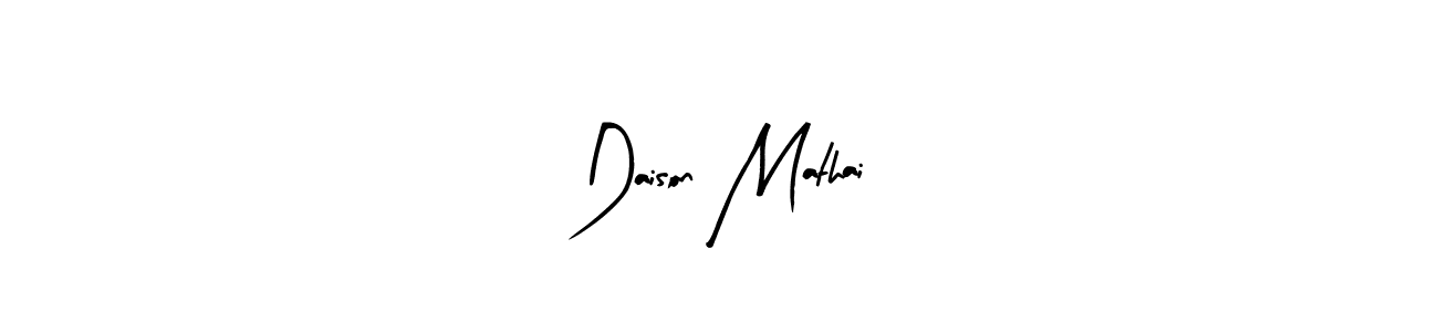 Design your own signature with our free online signature maker. With this signature software, you can create a handwritten (Arty Signature) signature for name Daison Mathai. Daison Mathai signature style 8 images and pictures png