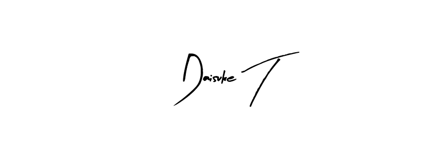 Daisuke T stylish signature style. Best Handwritten Sign (Arty Signature) for my name. Handwritten Signature Collection Ideas for my name Daisuke T. Daisuke T signature style 8 images and pictures png