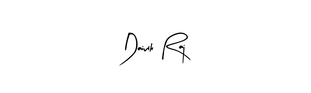 The best way (Arty Signature) to make a short signature is to pick only two or three words in your name. The name Daivik Raj include a total of six letters. For converting this name. Daivik Raj signature style 8 images and pictures png