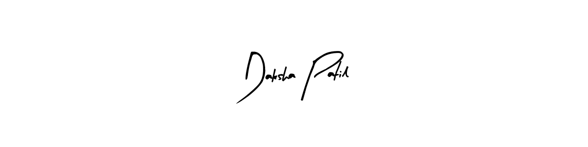 Make a beautiful signature design for name Daksha Patil. With this signature (Arty Signature) style, you can create a handwritten signature for free. Daksha Patil signature style 8 images and pictures png