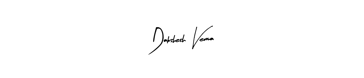 How to make Dakshesh Verma name signature. Use Arty Signature style for creating short signs online. This is the latest handwritten sign. Dakshesh Verma signature style 8 images and pictures png