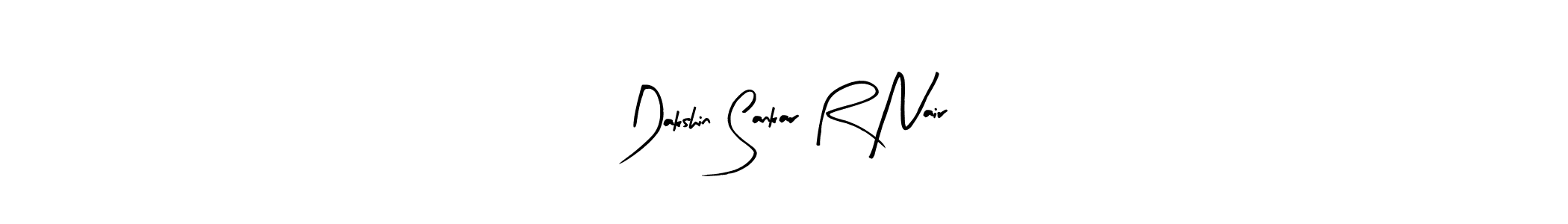How to make Dakshin Sankar R Nair name signature. Use Arty Signature style for creating short signs online. This is the latest handwritten sign. Dakshin Sankar R Nair signature style 8 images and pictures png