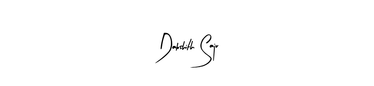 Dakshith Saju stylish signature style. Best Handwritten Sign (Arty Signature) for my name. Handwritten Signature Collection Ideas for my name Dakshith Saju. Dakshith Saju signature style 8 images and pictures png