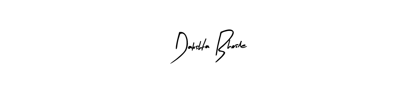 Similarly Arty Signature is the best handwritten signature design. Signature creator online .You can use it as an online autograph creator for name Dakshta Bhosle. Dakshta Bhosle signature style 8 images and pictures png