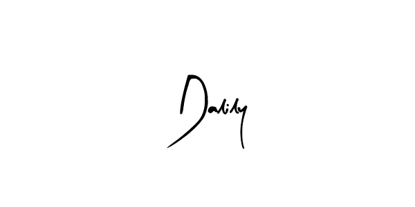Design your own signature with our free online signature maker. With this signature software, you can create a handwritten (Arty Signature) signature for name Dalily. Dalily signature style 8 images and pictures png